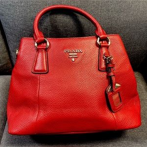 Prada Authenticated Red Leather Bag